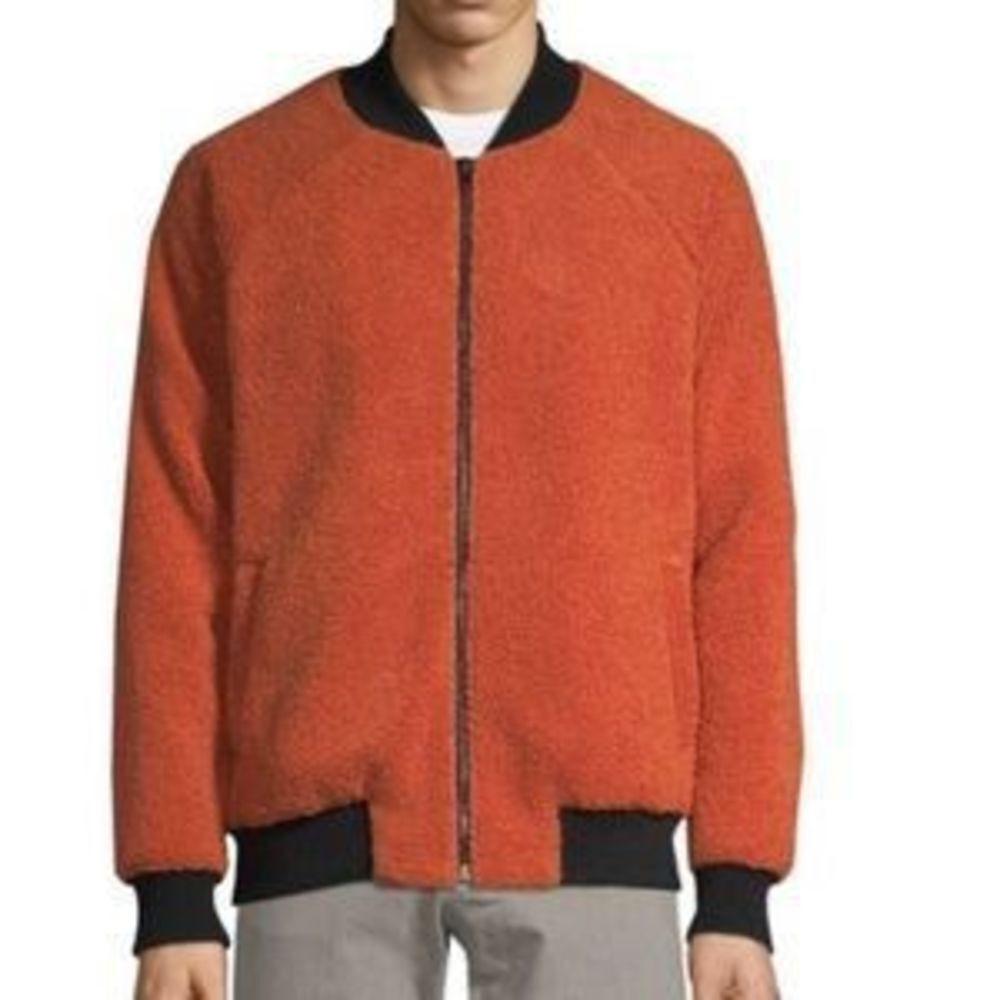 Russell Park Men’s Faux Sherpa Bomber Jacket NWT Size 2X